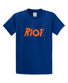 RIOT Classic Unisex Kids and Adults Political T-Shirt